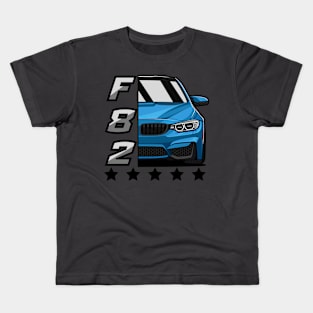 Blue M4 F82 Kids T-Shirt